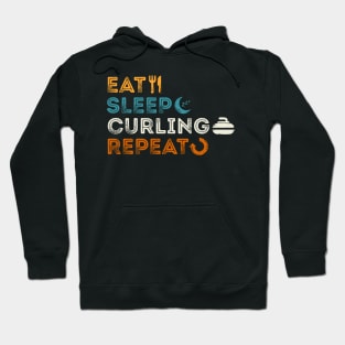 Eat Sleep Curling Repeat Hoodie